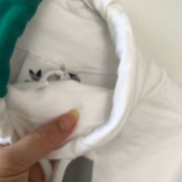 Adidas EQT sweatshirt in retro Y2K 90s design white with green colour - Picture 11 of 11